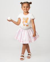 Load image into Gallery viewer, NEW SS24 Caramelo Girls Teddy Bear Tennis Skirt Set PINK 0122121