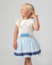 Load image into Gallery viewer, PRE ORDER - NEW SS24 Caramelo Girls Beach Hut Skirt Set SKY BLUE 0122124