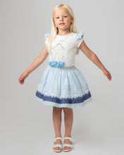 Load image into Gallery viewer, NEW SS24 Caramelo Girls Beach Hut Skirt Set SKY BLUE 0122124