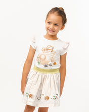 Load image into Gallery viewer, NEW SS24 Caramelo Girls Holiday Essentials Skirt Set 0122129 MINK