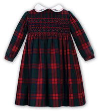 Load image into Gallery viewer, NEW AW23 Sarah louise Tartan Smocked Dress 013137