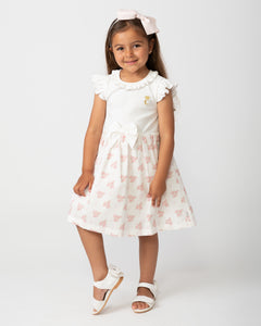 PRE ORDER - NEW SS24 Caramelo Girls Garden Dress IVORY 032178