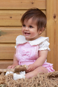 PRE ORDER - NEW SS24 Caramelo Girls Broderie Anglaise Romper 0335712