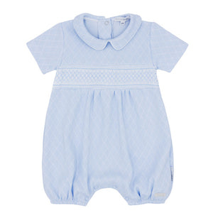 NEW SS24 Blues Baby Smocked Romper BB1149