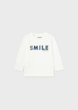 Load image into Gallery viewer, NEW AW23 Mayoral Boys Long Sleeve T-Shirt 108 Cream/16