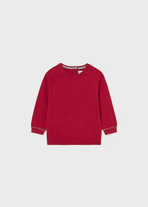 NEW AW23 Mayoral Boys Cotton Jumper 309 Red/32