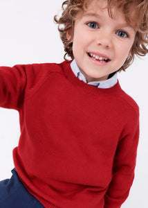 NEW AW23 Mayoral Boys Cotton Jumper 311 Red/66