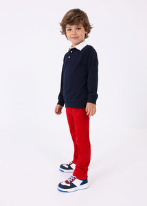 NEW AW23 Mayoral Boys Chinos 513 Red/90