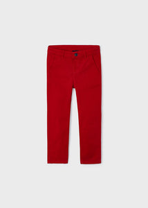 NEW AW23 Mayoral Boys Chinos 513 Red/90
