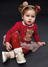 Load image into Gallery viewer, NEW AW23 Mayoral Girls Voile Teddy Bear Dress 2989 Red/63