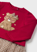 Load image into Gallery viewer, NEW AW23 Mayoral Girls Voile Teddy Bear Dress 2989 Red/63