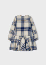 Load image into Gallery viewer, NEW AW23 Mayoral Girls Plaid Dress 4918 Navy/84
