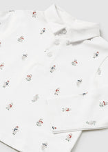 Load image into Gallery viewer, NEW AW24 Mayoral Boys Bear Print Polo Shirt 2182 Cream/38