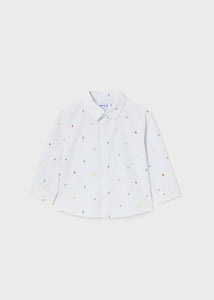 NEW AW24 Mayoral Boys Letter Print Shirt 2188 64