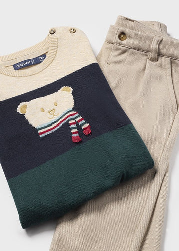 NEW AW24 Mayoral Boys Teddy Outfit 2544 Jade/80