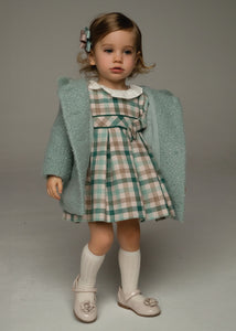 NEW AW24 Mayoral Plaid Dress 2903 Jade/75