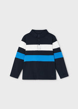 Load image into Gallery viewer, NEW AW24 Mayoral Boys Polo Shirt 4103 Blue/Black 72