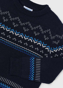 NEW AW24 Mayoral Boys Jumper 4344 blue/black 15