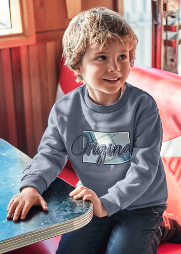 NEW AW24 Mayoral Boys Jumper 4452 Cloud Blue 30