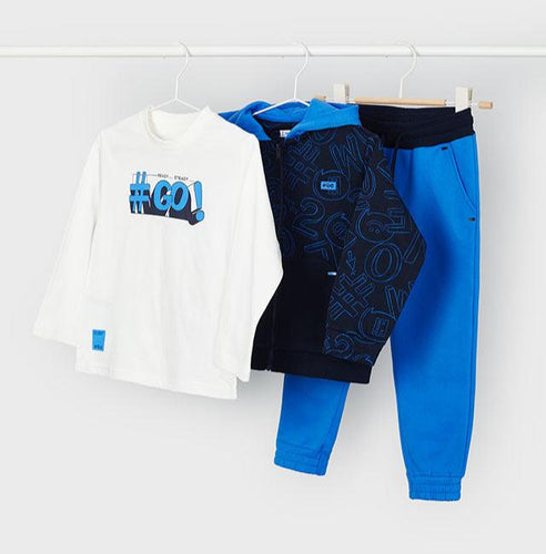 NEW AW24 Mayoral Boys 3 piece Tracksuit 4886 blue/19