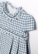 Load image into Gallery viewer, NEW AW24 Abel and Lula Blue Houndstooth Dress 5503