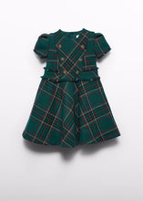 Load image into Gallery viewer, PRE ORDER - NEW AW24 Abel and Lula Bottle Green Plaid Dress 5525