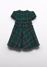 Load image into Gallery viewer, NEW AW24 Abel and Lula Bottle Green Plaid Dress 5525