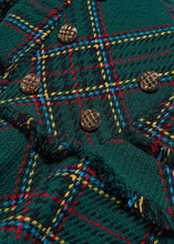 Load image into Gallery viewer, PRE ORDER - NEW AW24 Abel and Lula Bottle Green Plaid Dress 5525