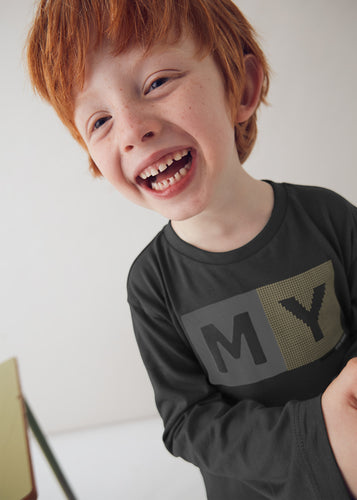 NEW AW25 Mayoral Boys Long Sleeve T shirt 173 Black 78