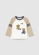 Load image into Gallery viewer, PRE ORDER - NEW AW25 Mayoral Boys Teddy Bear T shirt 2059 Latte 86