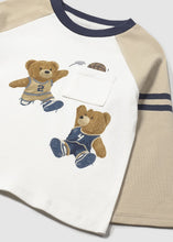 Load image into Gallery viewer, PRE ORDER - NEW AW25 Mayoral Boys Teddy Bear T shirt 2059 Latte 86