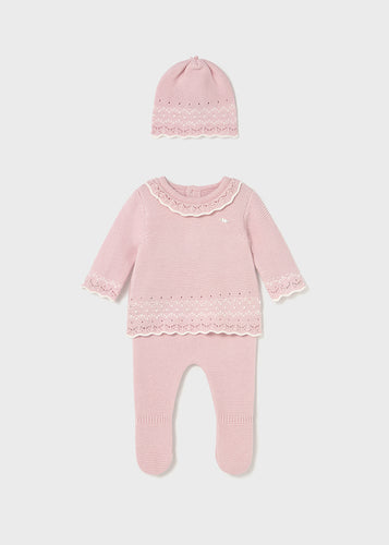 PRE ORDER - NEW AW25 Mayoral Baby Girls Knitted Outfit 2556 Rose 64