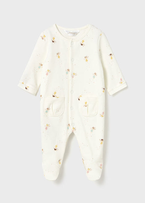 NEW AW25 Mayoral Baby Girls Fairy Print Babygrow 2703 Natural 91