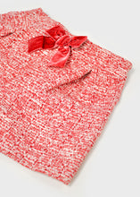 Load image into Gallery viewer, NEW AW25 Mayoral Girls Tweed Shorts Set 4224/4011 Red 37/94
