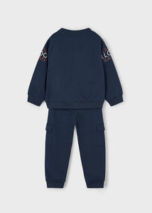 NEW AW25 Mayoral Boys Tracksuit 4809 Navy 73