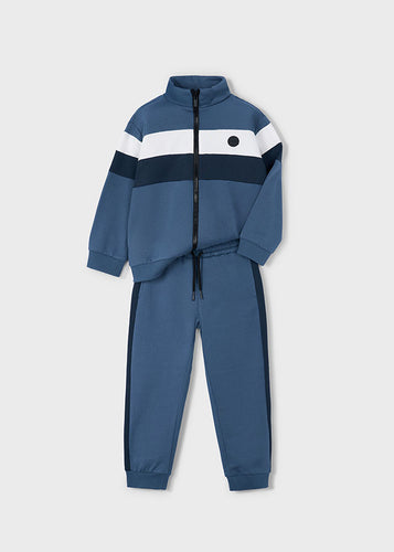 NEW AW25 Mayoral Boys Tracksuit 4811 Steel Blue 82