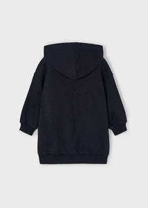 NEW AW25 Mayoral Girls Hoodie Dress 4928 Black 60