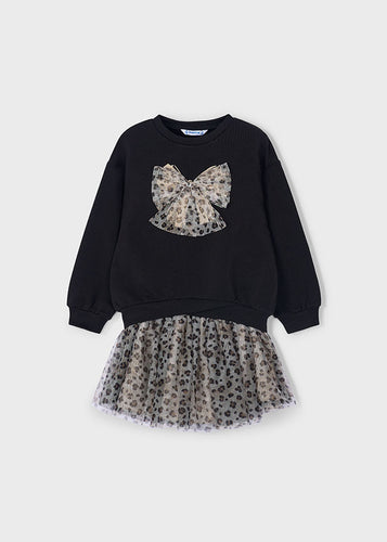 NEW AW25 Mayoral Girls Tulle Skirt Set 4936 Black 77