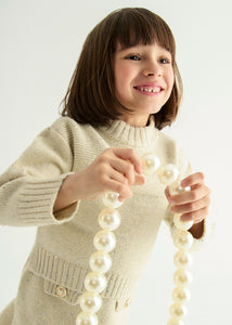 PRE ORDER - NEW AW25 Abel & Lula Girls Knit Skirt Set 5543 Beige