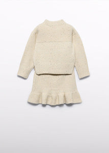 PRE ORDER - NEW AW25 Abel & Lula Girls Knit Skirt Set 5543 Beige