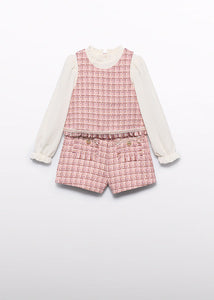 PRE ORDER - NEW AW25 Abel & Lula Girls Shorts Set 5727 Pink