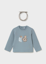 Load image into Gallery viewer, NEW AW26 Mayoral Girls Leggings Set with Headband 2003/2779 DUSKY BLUE/89/63