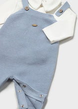 Load image into Gallery viewer, NEW AW26 Mayoral Boys 3 Piece Knitted Dungaree Outfit 2609 BLUE/29