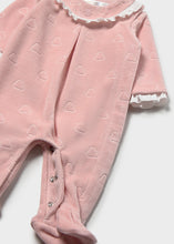 Load image into Gallery viewer, NEW AW26 Mayoral Velour Babygrow 2749 PINK/67