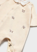 Load image into Gallery viewer, PRE ORDER - NEW AW26 Mayoral Velour Babygrow 2764 BEIGE/35