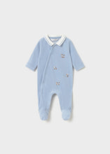 Load image into Gallery viewer, PRE ORDER - NEW AW26 Mayoral Velour Babygrow 2764 BLUE/36