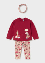 Load image into Gallery viewer, PRE ORDER - NEW AW26 Mayoral Girls Leggings Set with Headband 2780 Red/69