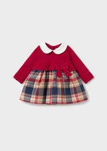 Load image into Gallery viewer, PRE ORDER - NEW AW26 Mayoral Baby Tartan Dress 2801 RED/11