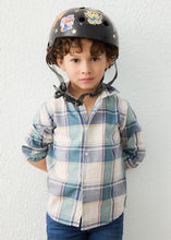 Load image into Gallery viewer, NEW AW26 Mayoral Boys Checked Shirt 4102 BLUE/76