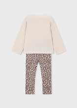 Load image into Gallery viewer, NEW AW26 Mayoral Girls Bonjour Leggings Set 4734 CHESTNUT/75